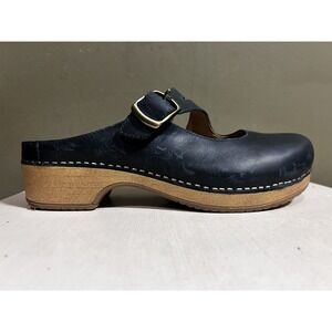 Dansko Martina Women's Mule Blue  Leather Clogs Mary Jane Shoes Sz 40 US 9.5